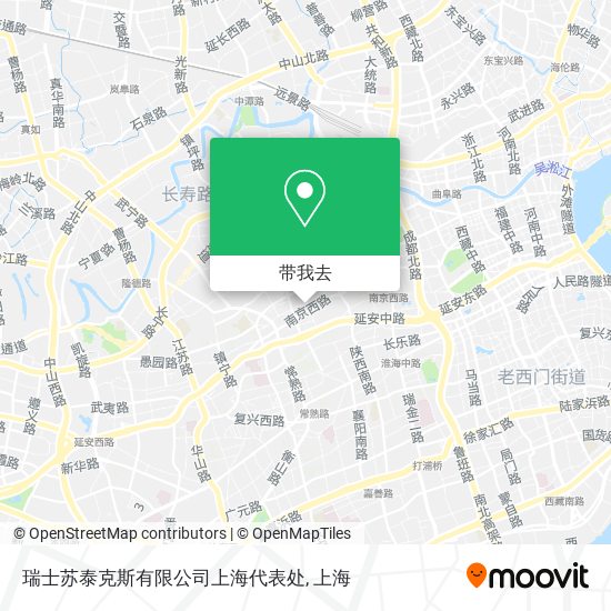 瑞士苏泰克斯有限公司上海代表处地图
