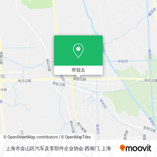 上海市金山区汽车及零部件企业协会-西南门地图