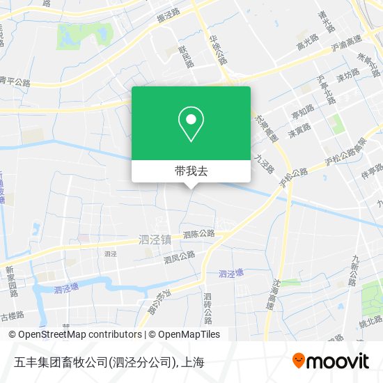 五丰集团畜牧公司(泗泾分公司)地图