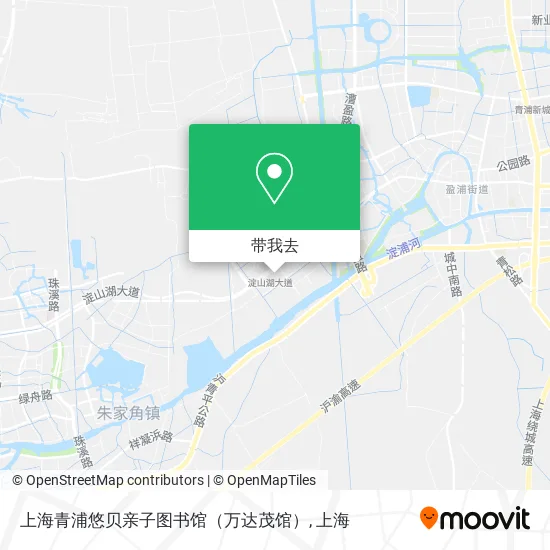 上海青浦悠贝亲子图书馆（万达茂馆）地图