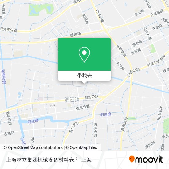 上海林立集团机械设备材料仓库地图