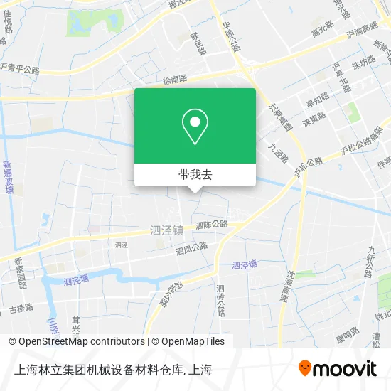 上海林立集团机械设备材料仓库地图