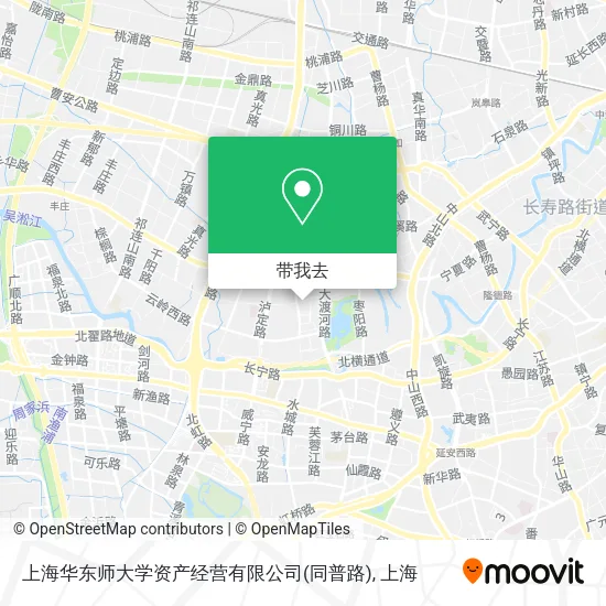 上海华东师大学资产经营有限公司(同普路)地图