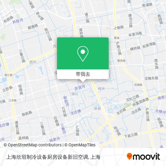 上海欣垣制冷设备厨房设备新旧空调地图