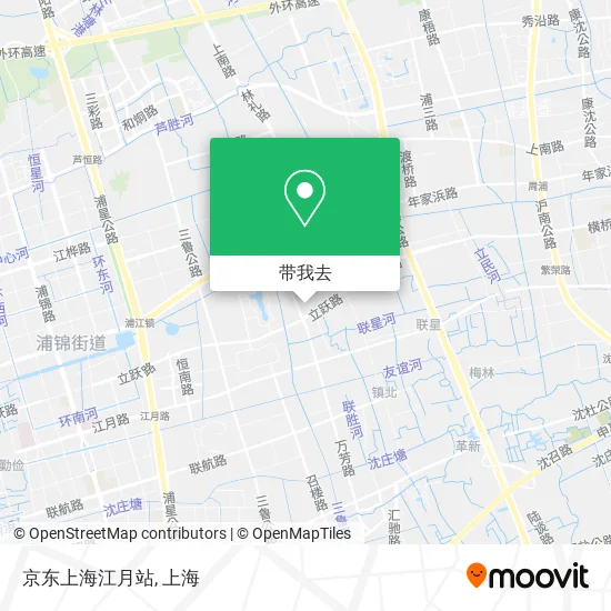 京东上海江月站地图
