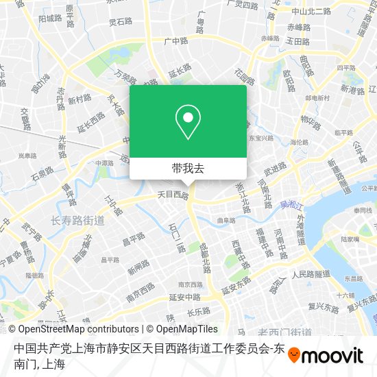 中国共产党上海市静安区天目西路街道工作委员会-东南门地图