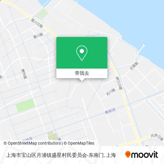 上海市宝山区月浦镇盛星村民委员会-东南门地图