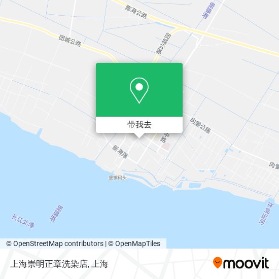 上海崇明正章洗染店地图