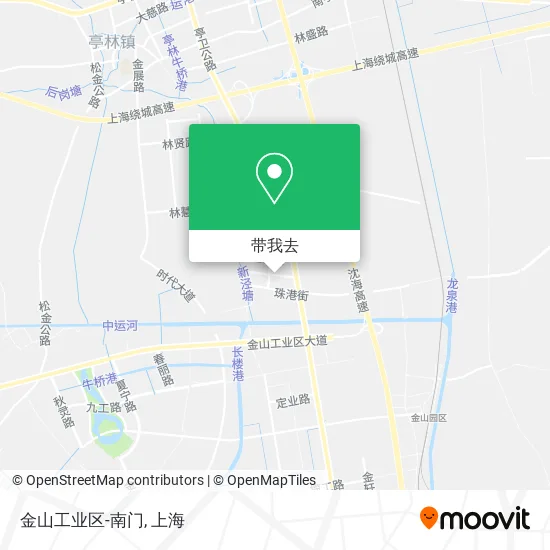 金山工业区-南门地图