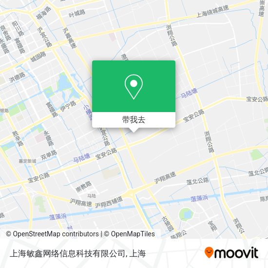 上海敏鑫网络信息科技有限公司地图