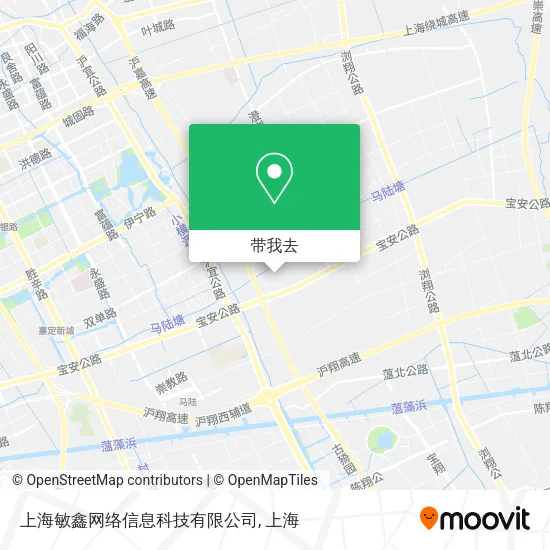 上海敏鑫网络信息科技有限公司地图