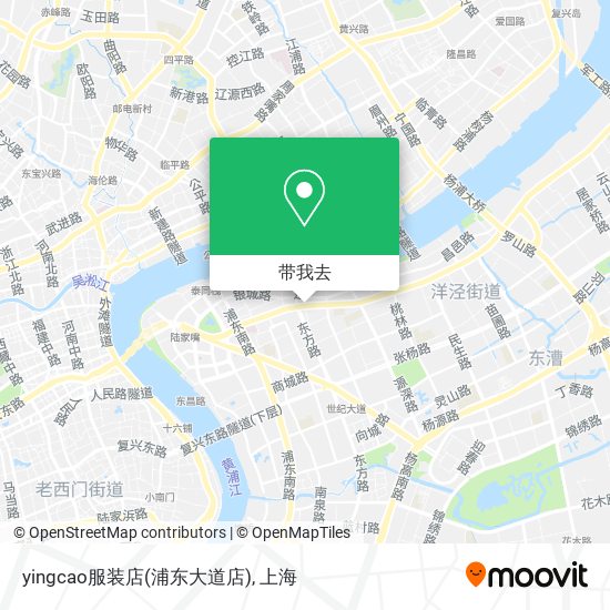 yingcao服装店(浦东大道店)地图