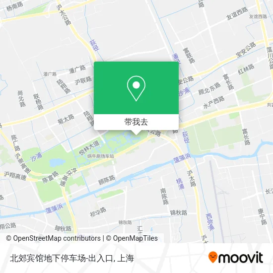 北郊宾馆地下停车场-出入口地图