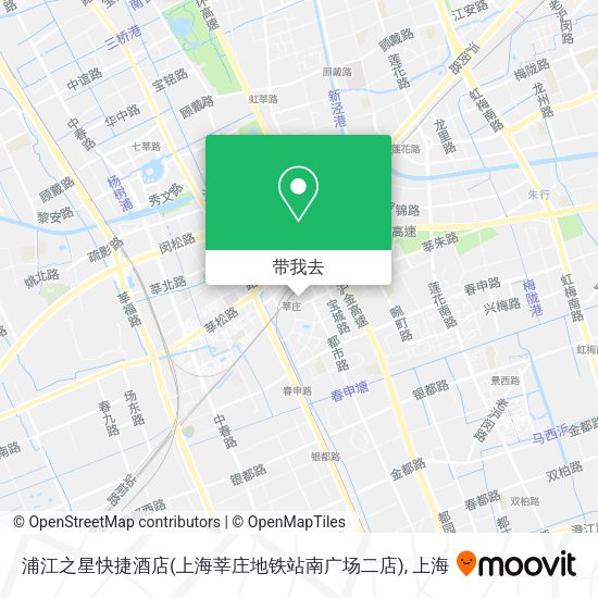 浦江之星快捷酒店(上海莘庄地铁站南广场二店)地图