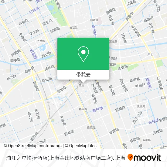 浦江之星快捷酒店(上海莘庄地铁站南广场二店)地图
