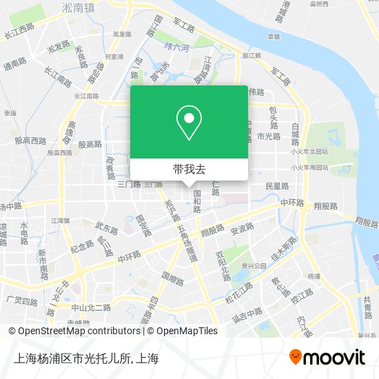 上海杨浦区市光托儿所地图