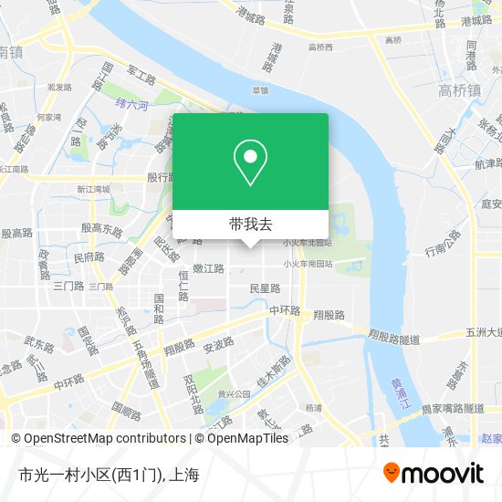 市光一村小区(西1门)地图