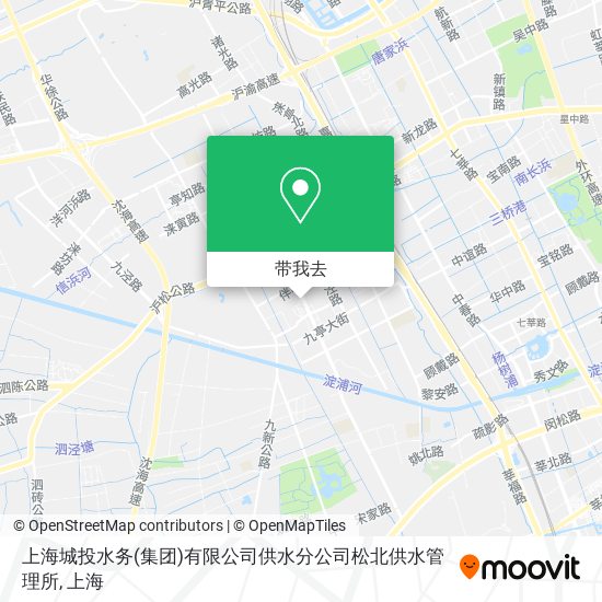上海城投水务(集团)有限公司供水分公司松北供水管理所地图