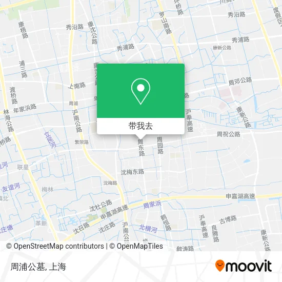 周浦公墓地图