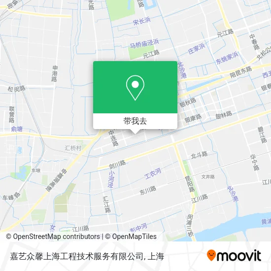嘉艺众馨上海工程技术服务有限公司地图