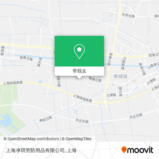 上海净琪劳防用品有限公司地图