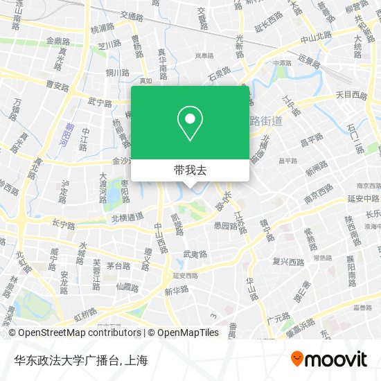 华东政法大学广播台地图
