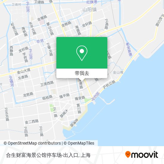 合生财富海景公馆停车场-出入口地图