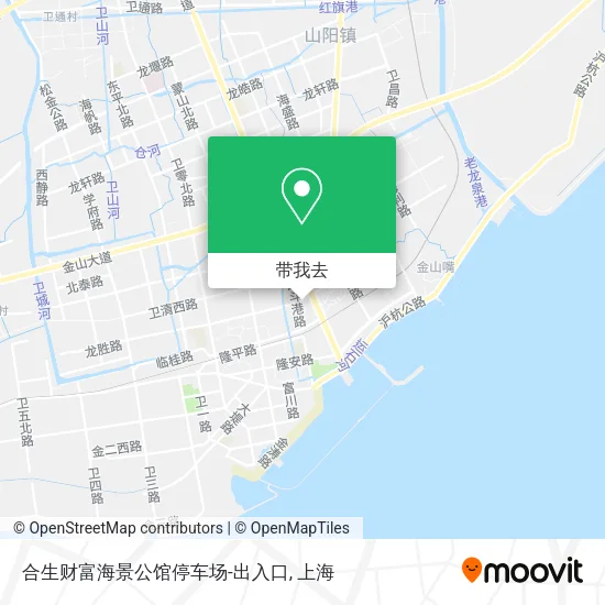 合生财富海景公馆停车场-出入口地图