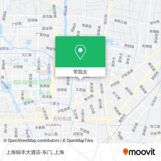 上海锦丰大酒店-东门地图