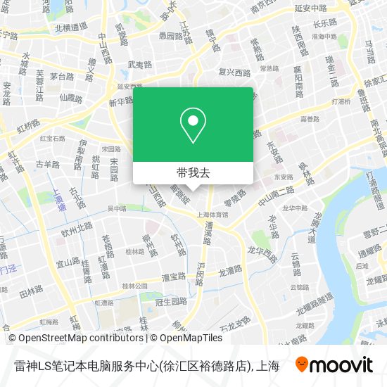 雷神LS笔记本电脑服务中心(徐汇区裕德路店)地图