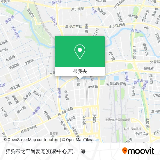猫狗帮之至尚爱宠(虹桥中心店)地图