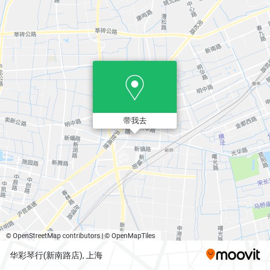 华彩琴行(新南路店)地图