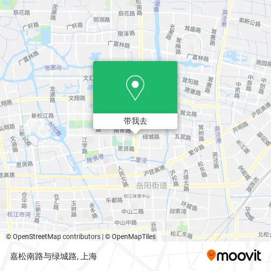 嘉松南路与绿城路地图