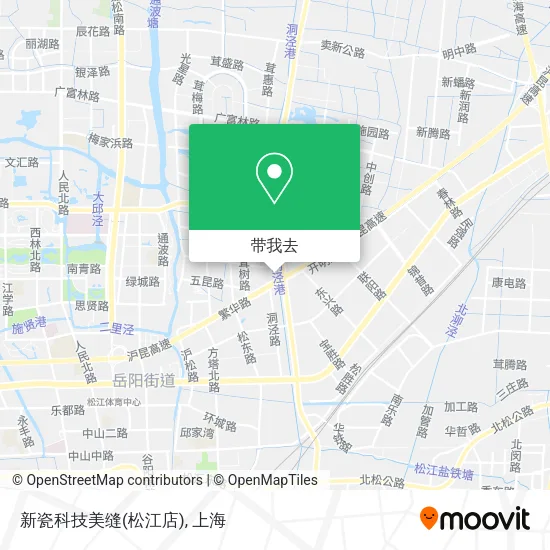 新瓷科技美缝(松江店)地图