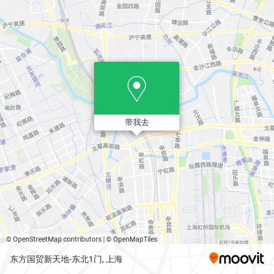 东方国贸新天地-东北1门地图