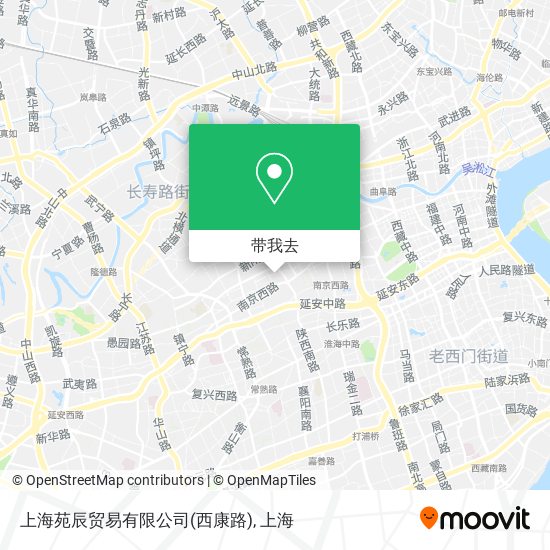 上海苑辰贸易有限公司(西康路)地图