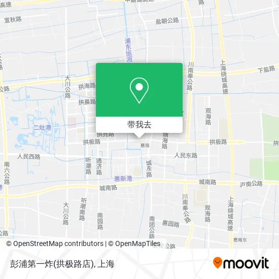 彭浦第一炸(拱极路店)地图