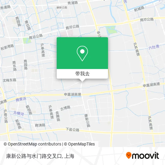 康新公路与水门路交叉口地图
