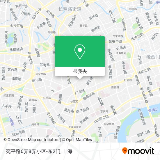 宛平路6弄8弄小区-东2门地图