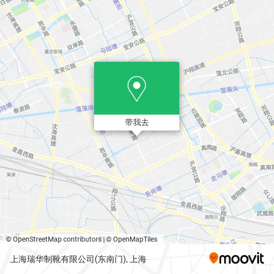 上海瑞华制靴有限公司(东南门)地图