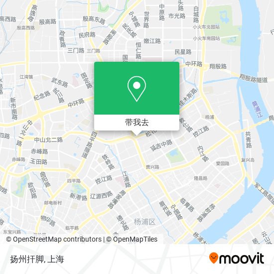 扬州扞脚地图