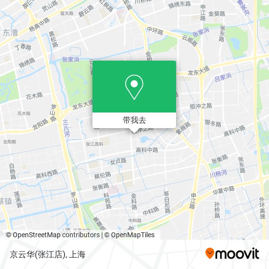 京云华(张江店)地图