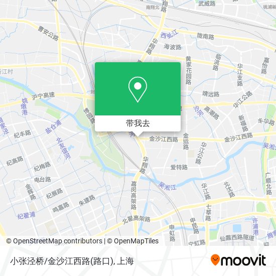 小张泾桥/金沙江西路(路口)地图