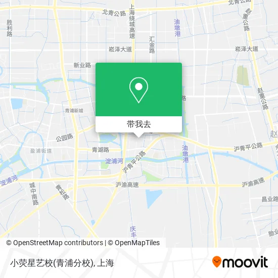 小荧星艺校(青浦分校)地图