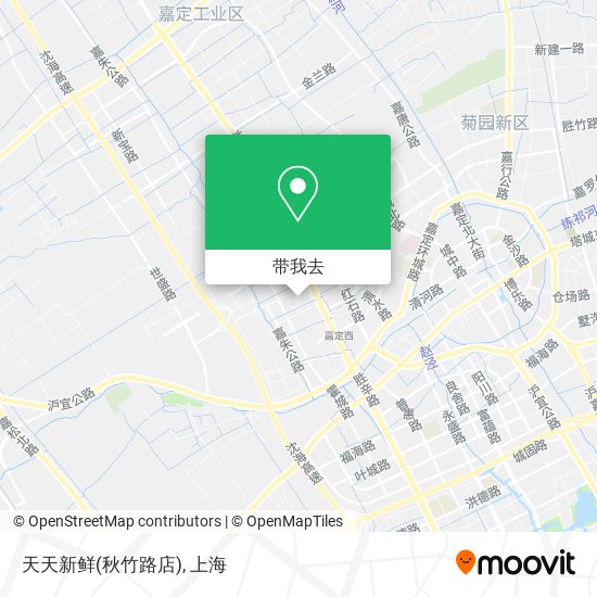 天天新鲜(秋竹路店)地图