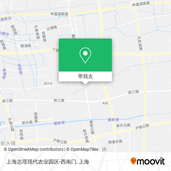 上海志瑶现代农业园区-西南门地图