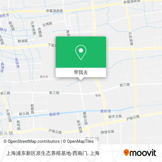 上海浦东新区原生态养殖基地-西南门地图