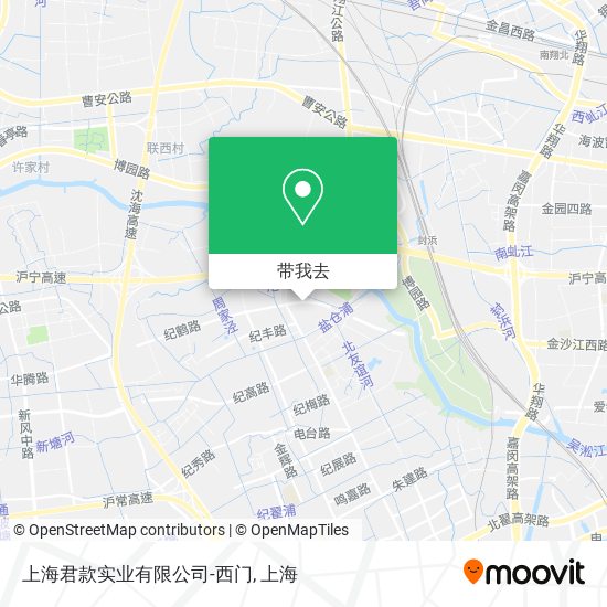 上海君款实业有限公司-西门地图