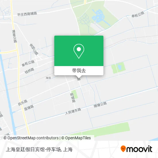 上海皇廷假日宾馆-停车场地图