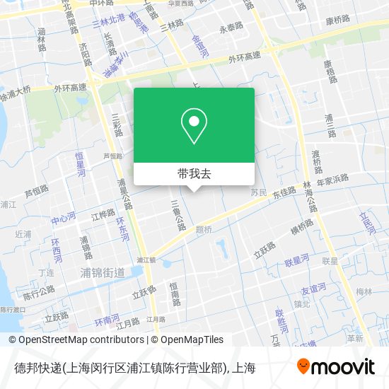德邦快递(上海闵行区浦江镇陈行营业部)地图